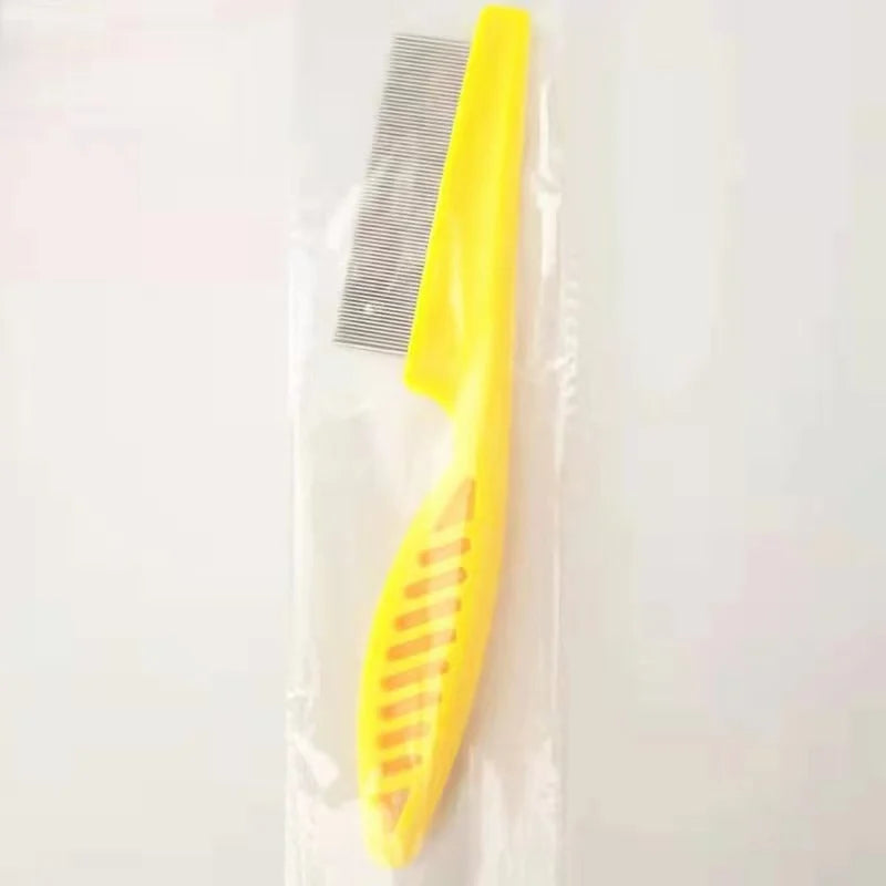 Stainless Steel Pet Grooming Comb - Flea &amp; Shedding Brush for Cats &amp; Dogs, Massage Tool