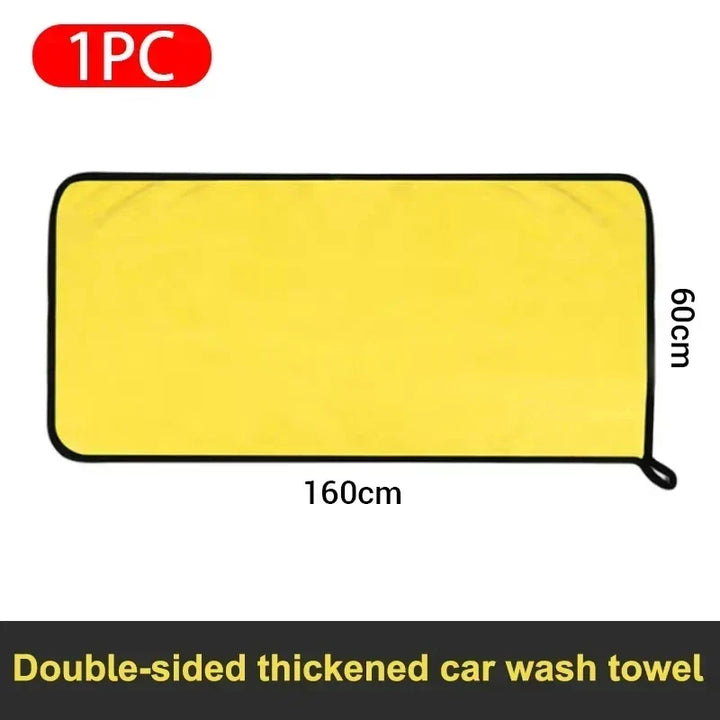 Car Microfiber Towels Double Layer Detailing Cloth Fall 2025 Soft Highly Absorbent Drying Towel