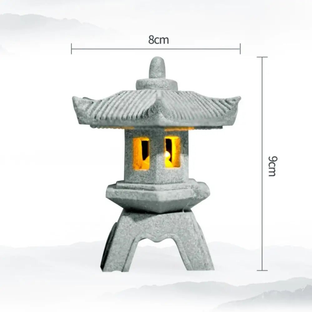 Pagoda Lantern Garden Statue Zen Yard Light Miniature Lamp for Micro Landscape Decor Fall 2026 Trend