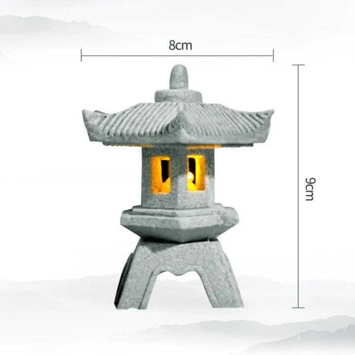 Pagoda Lantern Garden Statue Zen Yard Light Miniature Lamp for Micro Landscape Decor Fall 2026 Trend