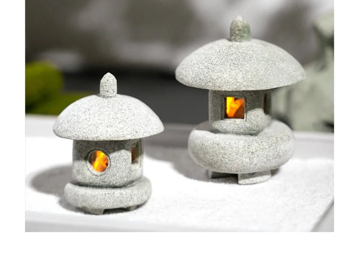 Pagoda Lantern Garden Statue Zen Yard Light Miniature Lamp for Micro Landscape Decor Fall 2026 Trend
