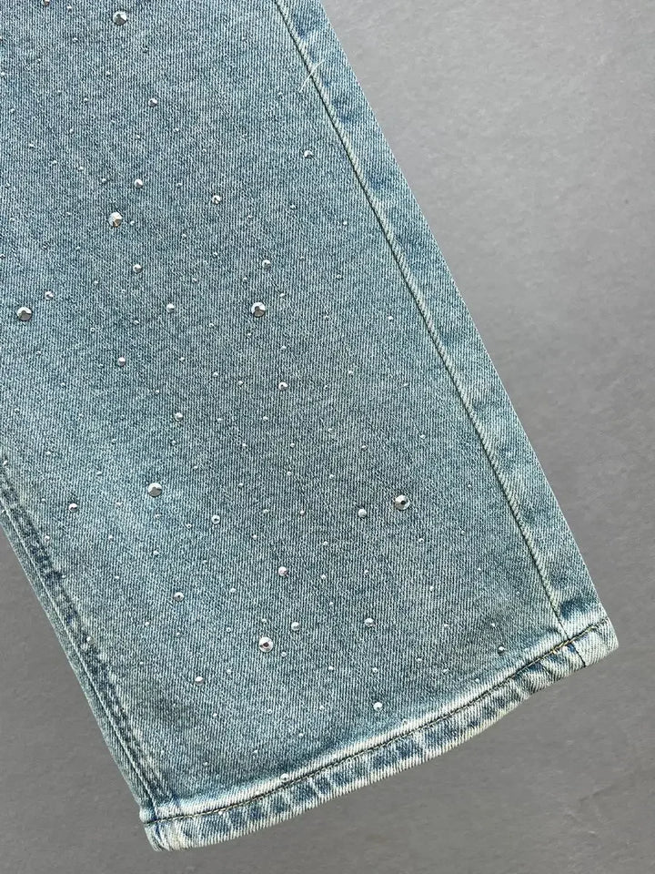 Loose Fit Casual Pants for Women in Blue, Breathable Cotton Polyester, Everyday Comfort Pants