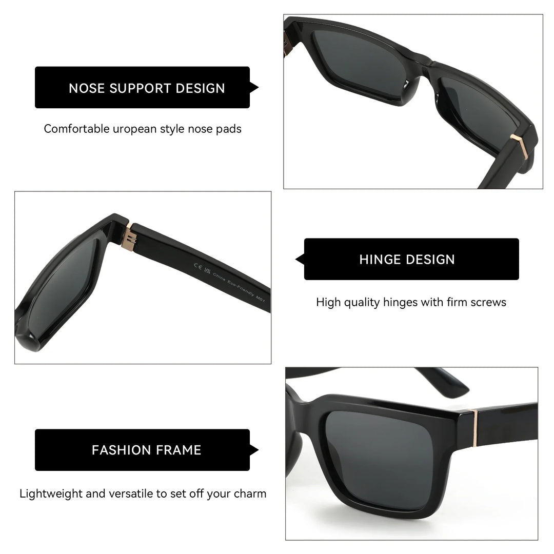 Polarized Sunglasses Square Style UV400 Protection Casual Summer 2026 Trend Gift
