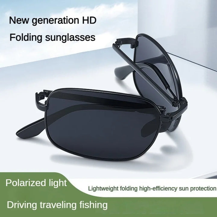 Polarized Folding Sunglasses 2 Pack Dual Use Driving Day Night color Changing Square Frame Spring 2026 Trend