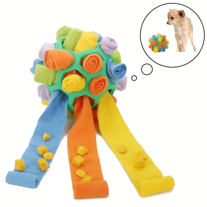 Dog Snuffle Ball Toy – Bite Resistant Rubber Interactive Nose Work Foraging Enrichment Toy for Dogs 2026