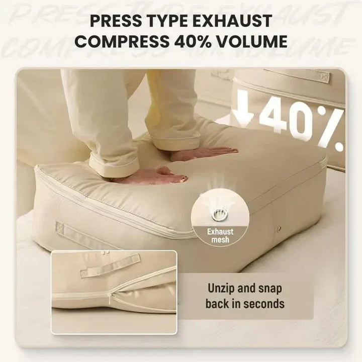Large Capacity Compression Storage Bag - Home Organizers for Clothes &amp; Quilts, Moisture-Proof