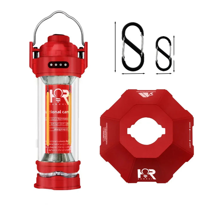 3000mAH Waterproof Camping Lantern - Retro Tent Lighting, Outdoor Atmosphere Decor