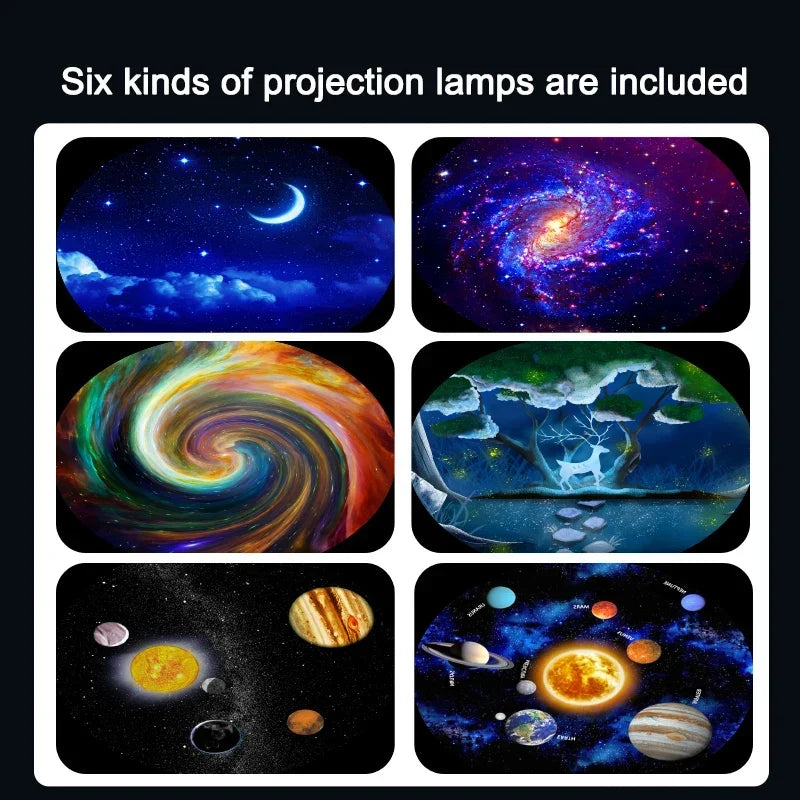 Planetarium Galaxy Night Light Projector - 360° Adjustable Star Sky Lamp for Kids