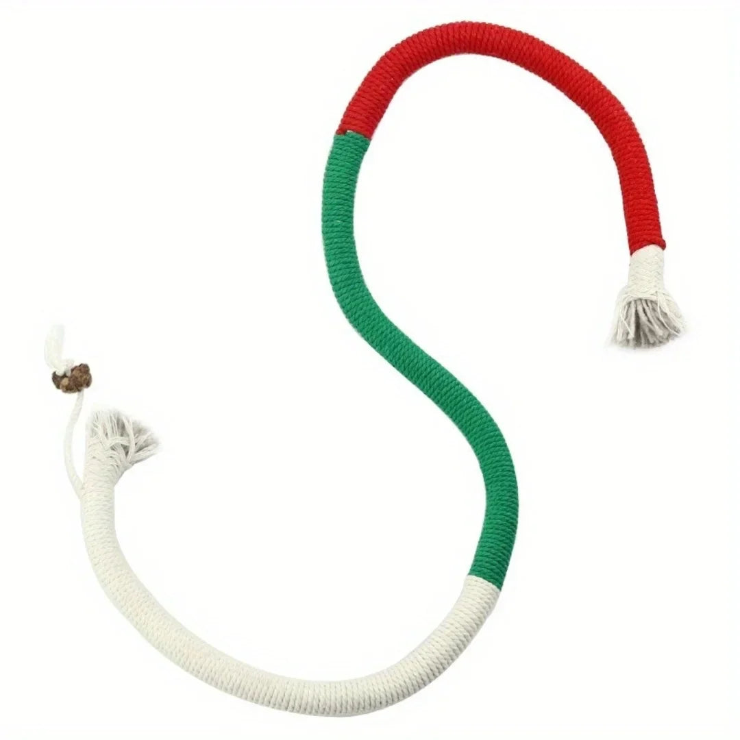 Cotton Cat Chew Toy for Teeth Cleaning - Catnip Rope Teething Toy for Indoor Cats