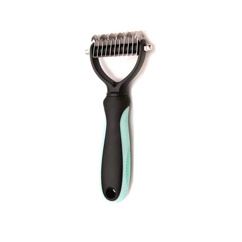 Pet Grooming Care Deshedding Brush for Dogs &amp; Cats - Fur Remover &amp; Knot Cutter Comb