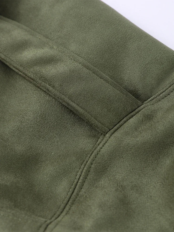 Oversized Women’s Bomber Jacket - Boxy, Velvet, Autumn