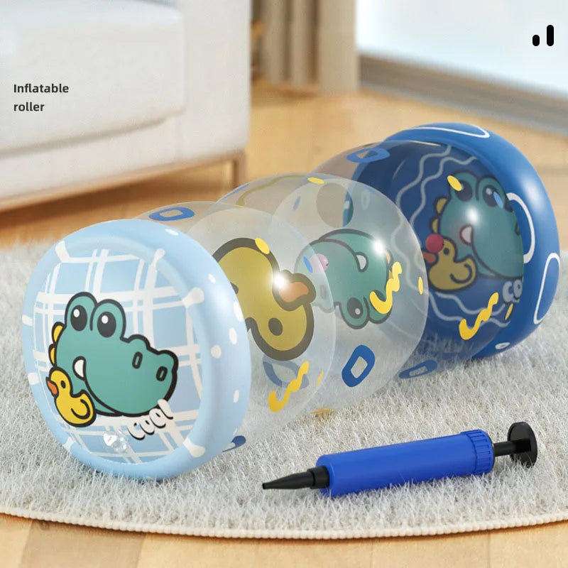 High Contrast Baby Tummy Time Pillow with Mirror, Teething Toy, and Crinkle Paper for Infants 0-6 Months