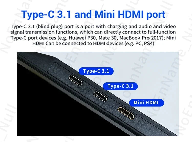 Portable 11.6 Inch HDMI Monitor 1366x768 Gaming Display