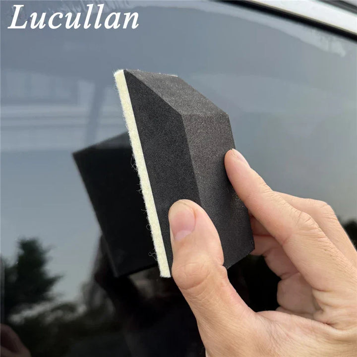 Car Windshield Cleaning Sponge – Wool Glass Polishing Pad For Streak-Free Shine, Fall 2025 Car Care