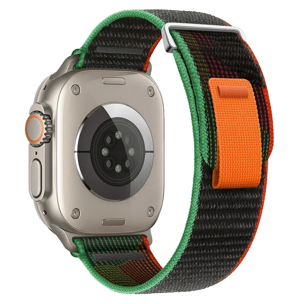 Nylon Trail Loop Apple Watch Band - Breathable Sport Strap for Ultra 3 2, Series 11 10 9 8 7 41-49mm