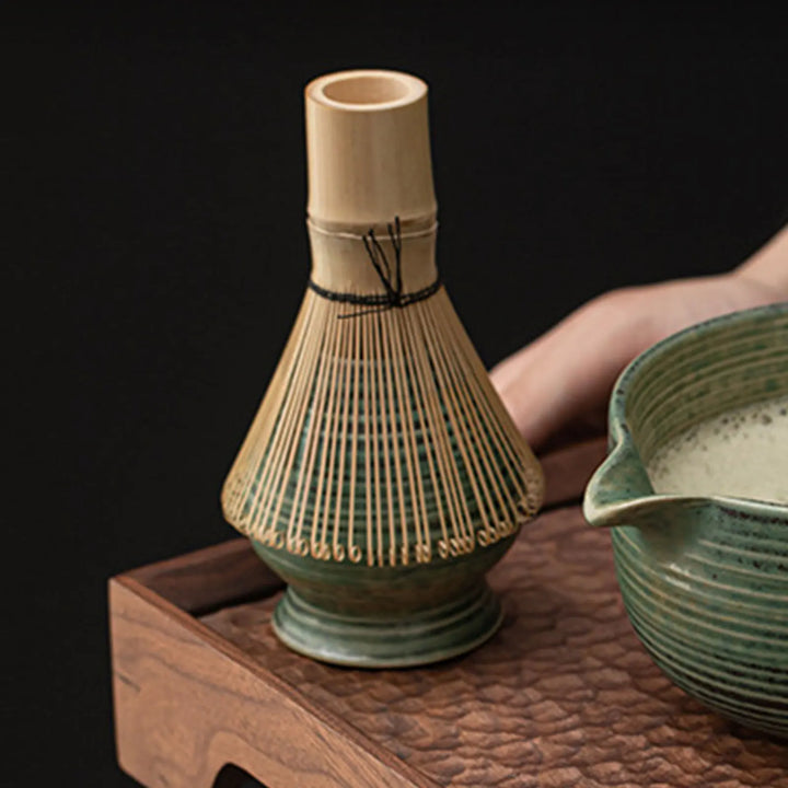 Matcha Whisk Holder Ceramic Chasen Stand Home Teaware