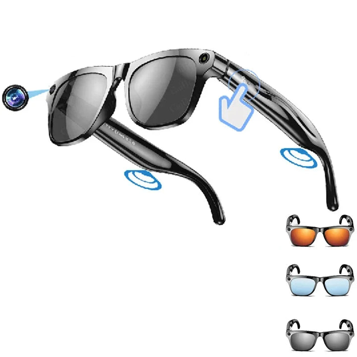 Smart AI Camera Glasses Bluetooth Call Voice Assistant