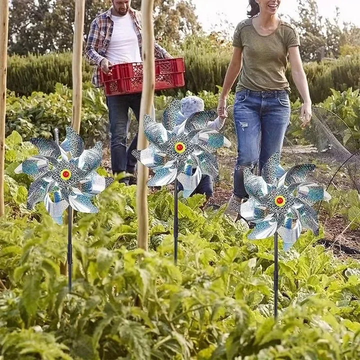 Bird Repeller Reflective Windmill Pinwheels 5 Pack Garden Deterrents For Yard And Orchard Backyard 2026 Eco-Friendly