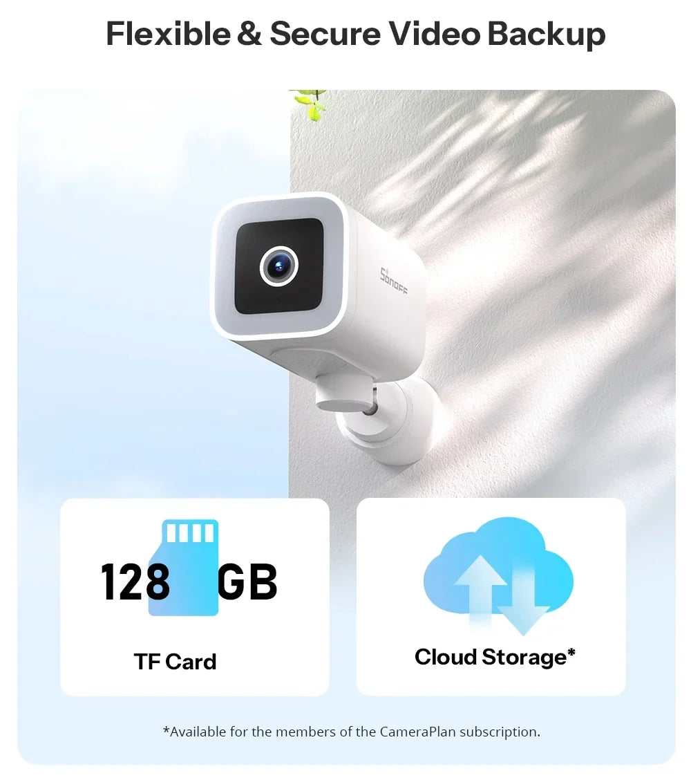 Outdoor Security Camera 2K HD AI Human Detection IP65 Weatherproof 180 Degree Pan Fall 2026 Works With Alexa Google Home