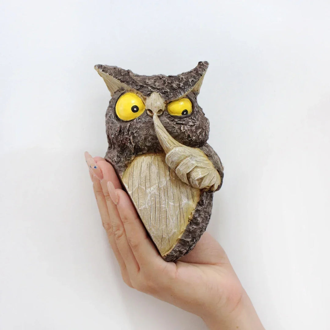 Owl Tree Hanging Ornament Resin Hide And Seek Owl Garden Decor For Yard And Patio Fall 2026 Trend Gift