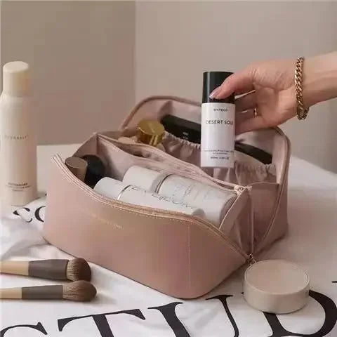 Large Travel Cosmetic Bag For Women - High-Capacity Makeup Organizer Pouch