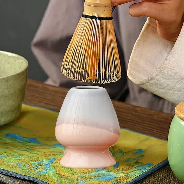 Matcha Whisk Holder Ceramic Chasen Stand Home Teaware