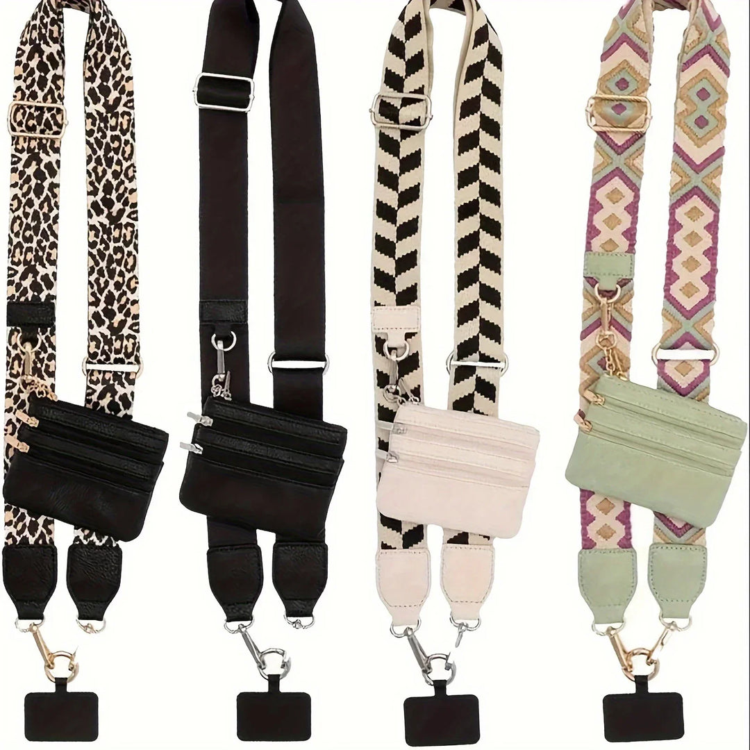 Phone Lanyard With Zipper Pocket And Storage Bag – Adjustable Wide Nylon Straps For Hands-Free Travel 2026