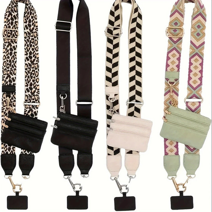 Phone Lanyard With Zipper Pocket And Storage Bag – Adjustable Wide Nylon Straps For Hands-Free Travel 2026