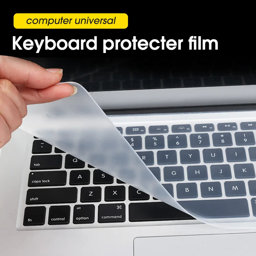 Waterproof Silicone Keyboard Cover Dustproof Protective Film for Laptops &amp; Accessories