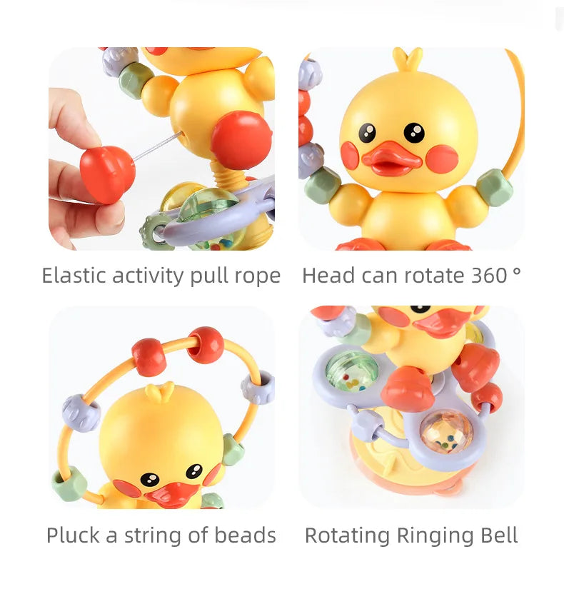 Baby Soothing Rattle Suction Cup Newborn Sensory Toys