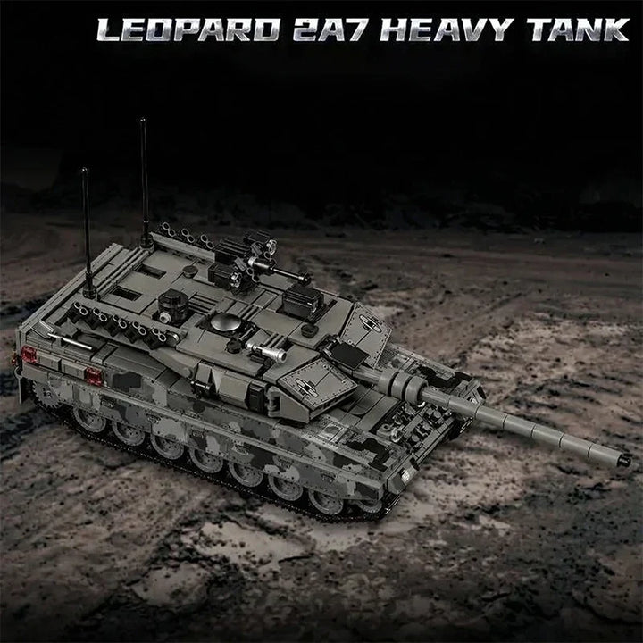Military Tank Building Blocks Leopard 2A7 Model 1007 Pieces Camouflage Brick Set Fall 2026 Gift