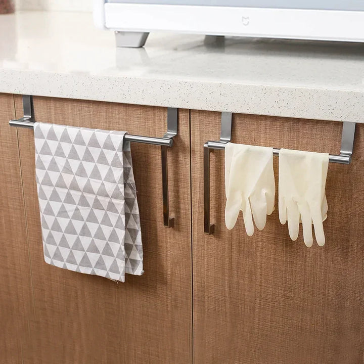 Stainless Steel Towel Rack Organizer - 3PCS Home Organizers for Bathroom &amp; Kitchen, Wall Mounted