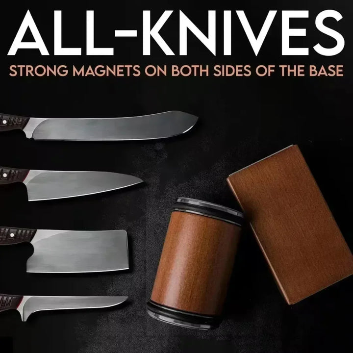 Rolling Diamond Knife Sharpener Kit with Magnetic Holder – 15° &amp; 20° Angle Roller Kitchen Tool 2026