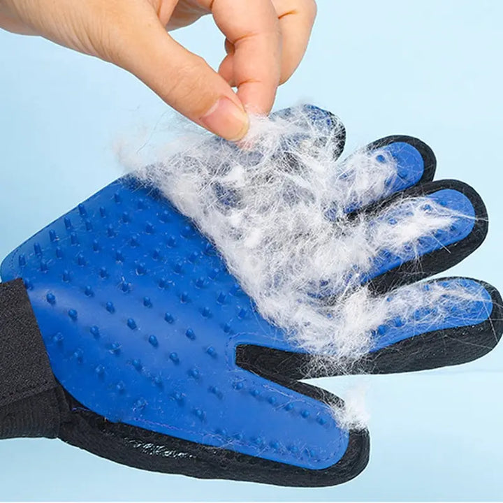 Silicone Pet Grooming Gloves for Cats &amp; Dogs - Hair Removal, Bathing &amp; Massage Tool