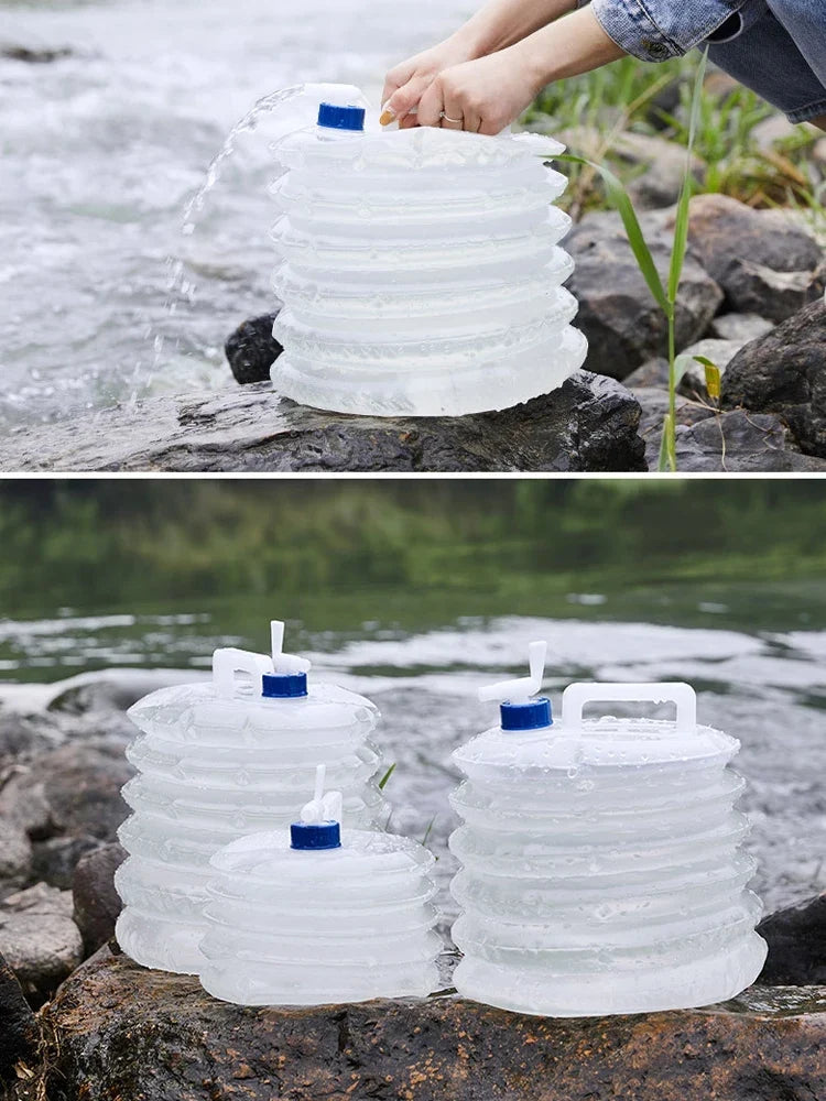 Portable Foldable Collapsible Water Bag 5–15L – Outdoor Camping Hiking Picnic Emergency Carrier 2026