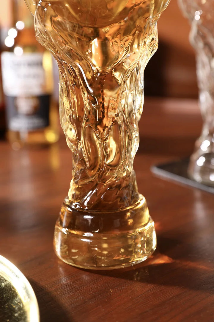 Beer Glass Cup Soccer Themed Premium Trophy Style For Man Cave Decor Fall 2026 Gift For Football Fans