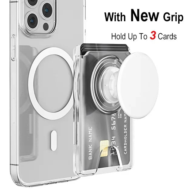 Magnetic Wallet With Expanding Grip For Phones Universal Card Holder Case Anti Scratch And Dustproof Back To School 2026