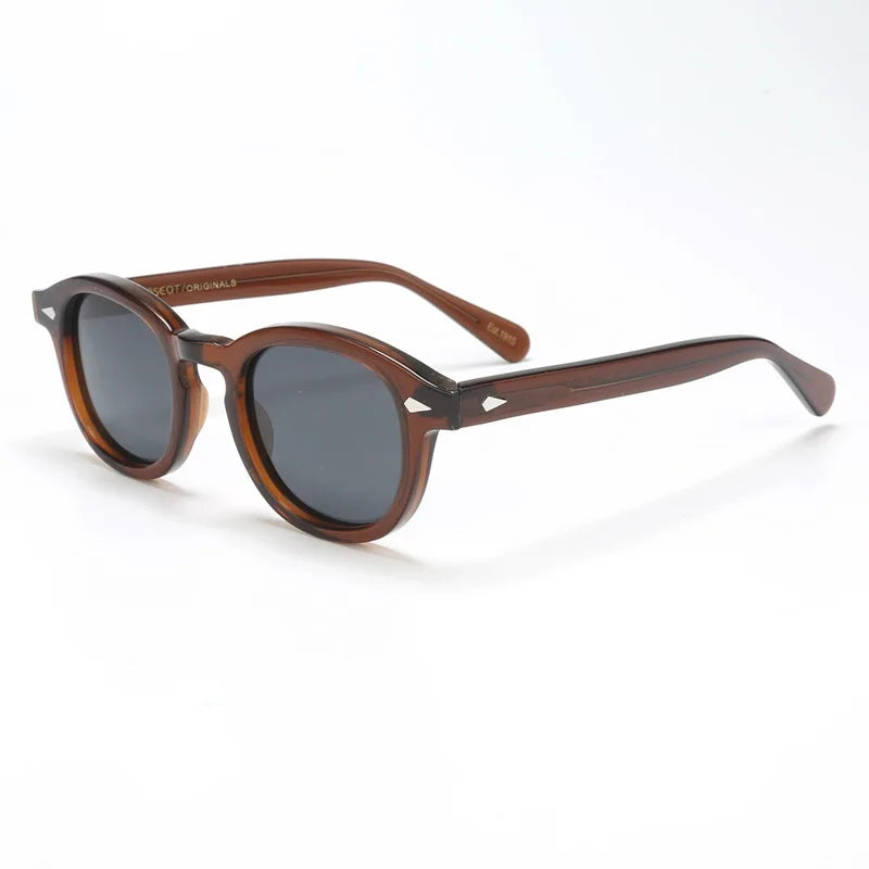 Polarized Sunglasses Vintage Round Acetate Frame Summer 2026 Driving Glare Reduction Gift Idea