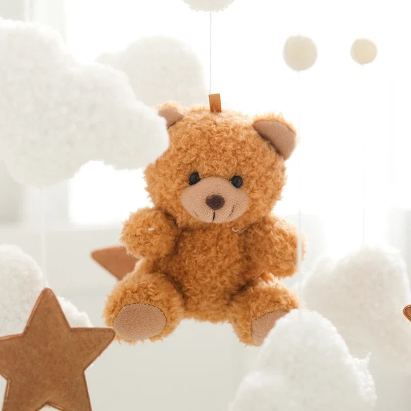 Baby Crib Mobile Wooden Nursery Newborn Sensory Toys