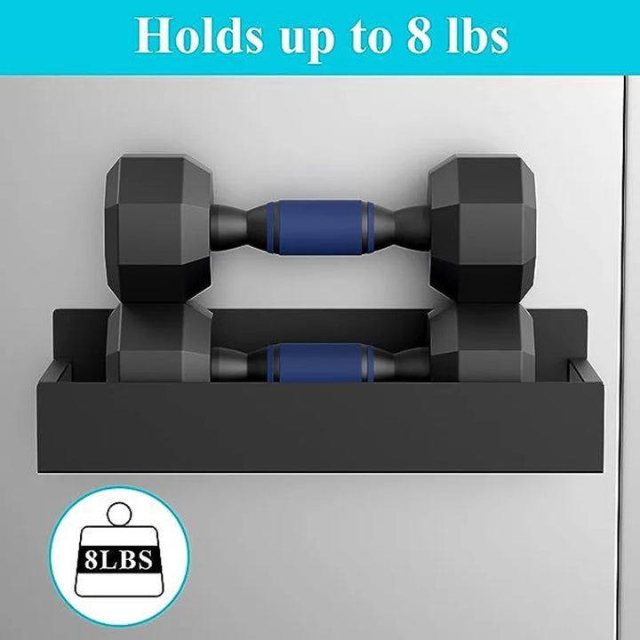Magnetic Spice Storage Rack - Home Organizers for Refrigerator, Black Iron Kitchen Shelf