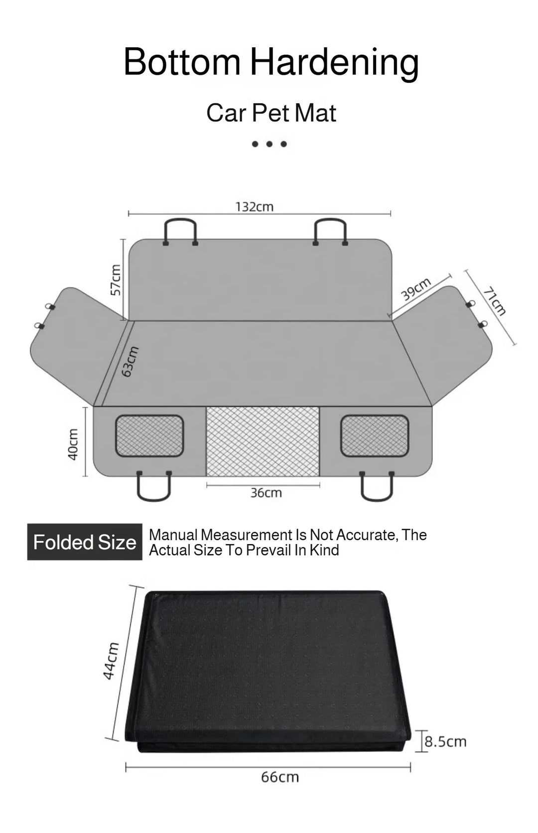 Waterproof Pet Car Seat Cover - Non-Slip Scratch-Proof Hammock Back Seat Protector for Dogs
