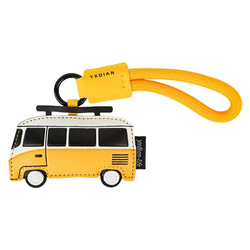 Leather Keychain Handmade Transportation Charm Gift 2025
