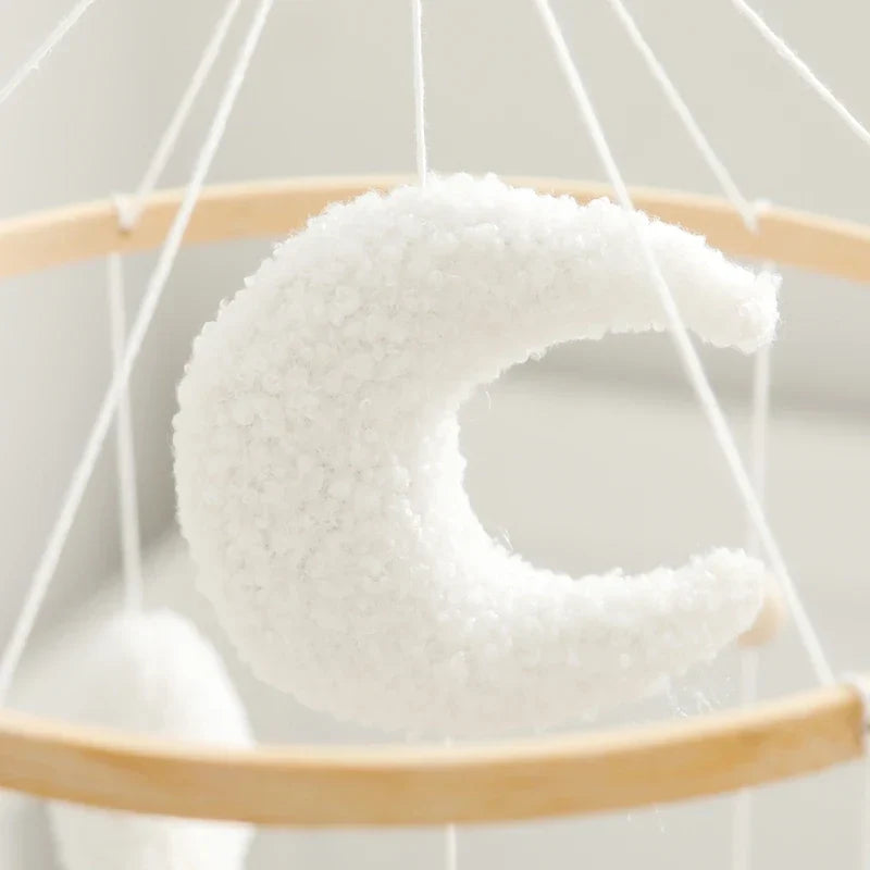 Baby Crib Mobile Wooden Nursery Newborn Sensory Toys