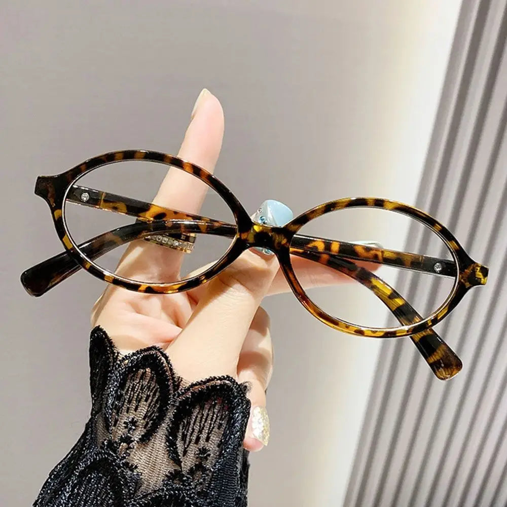 Blue Light Glasses Y2K Retro Oval Frame Eyeglasses For Reading And Computer Use, TikTok Viral 2026
