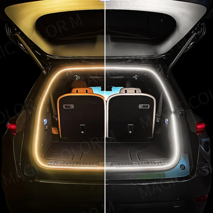 5M Car Interior LED Ambient Light Strip 12V – Flexible Waterproof Atmosphere Lamp Tesla 3 Y S X 2026
