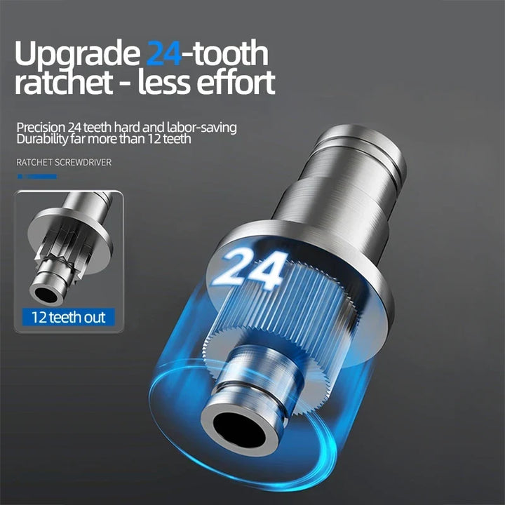 Multi-Functional Ratchet Screwdriver Set for Home Tools - Plum Blossom Design