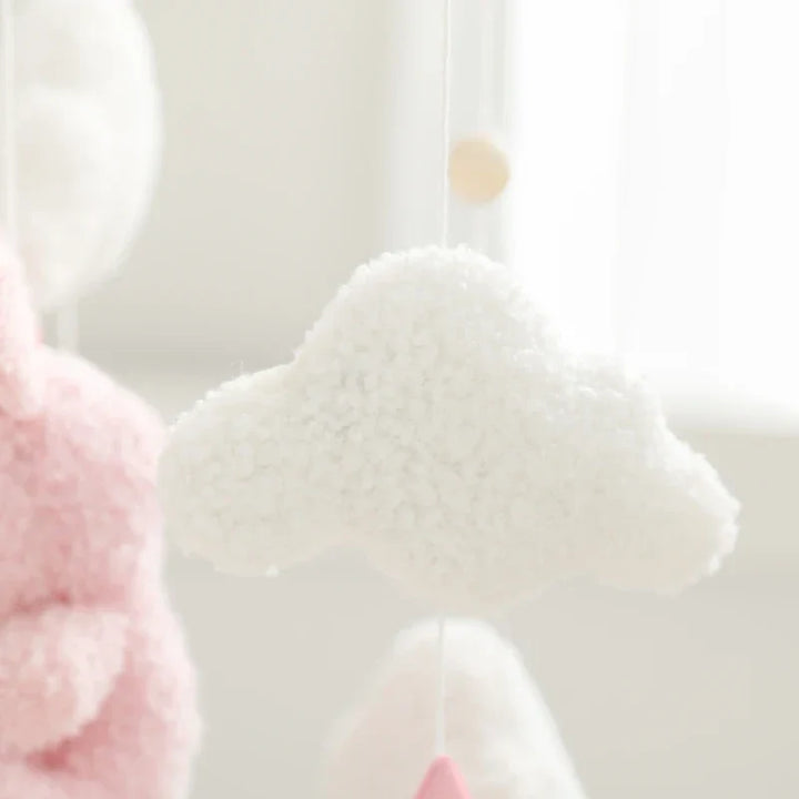 Baby Crib Mobile Wooden Nursery Newborn Sensory Toys