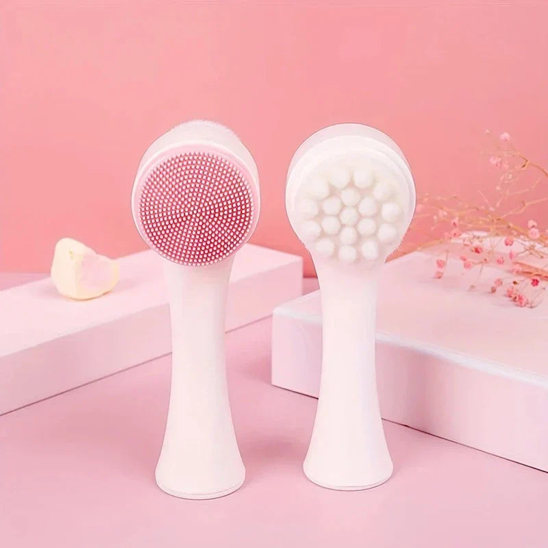 Silicone Pet Paw Cleaner &amp; Massage Brush - Dual-Sided Dog Grooming Tool for Healthy Coats