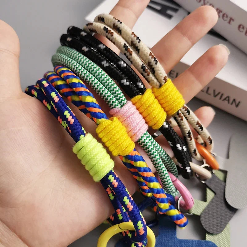 Universal Mobile Phone Lanyard with Anti-Loss Wrist Strap &amp; Accessories - Stylish Two-Strand Design