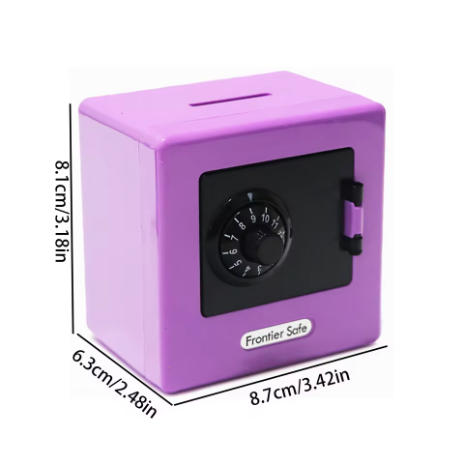 Mini Bank Money Box Retro ATM - Automated Cash Saving Box, Secure Rotating Password, Perfect Christmas Gift